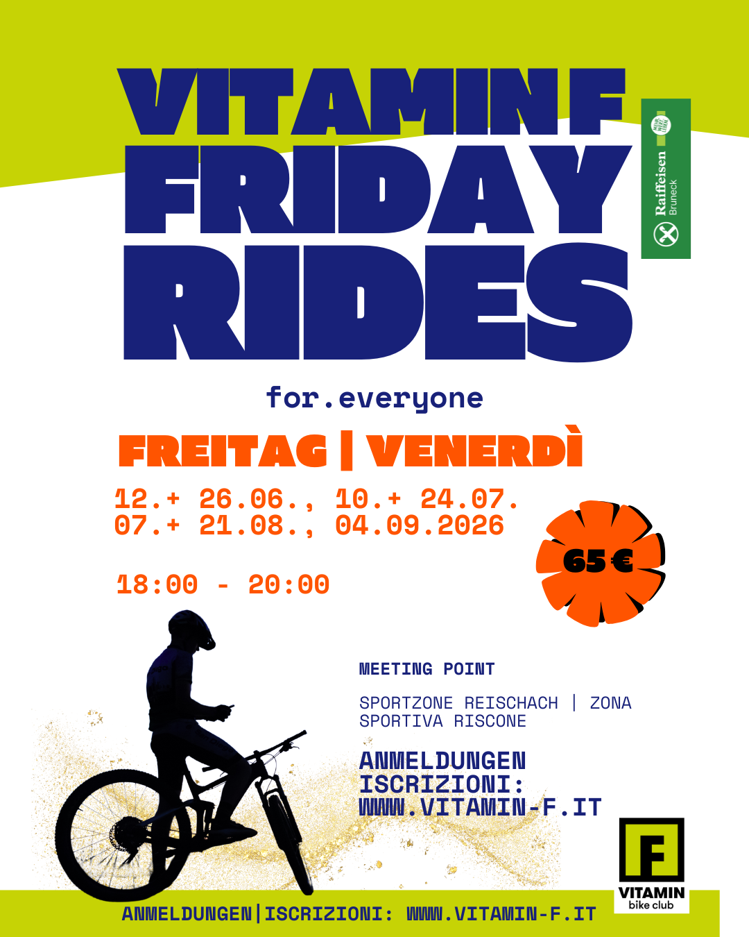 VITAMIN F - Friday Rides for everyone 16+