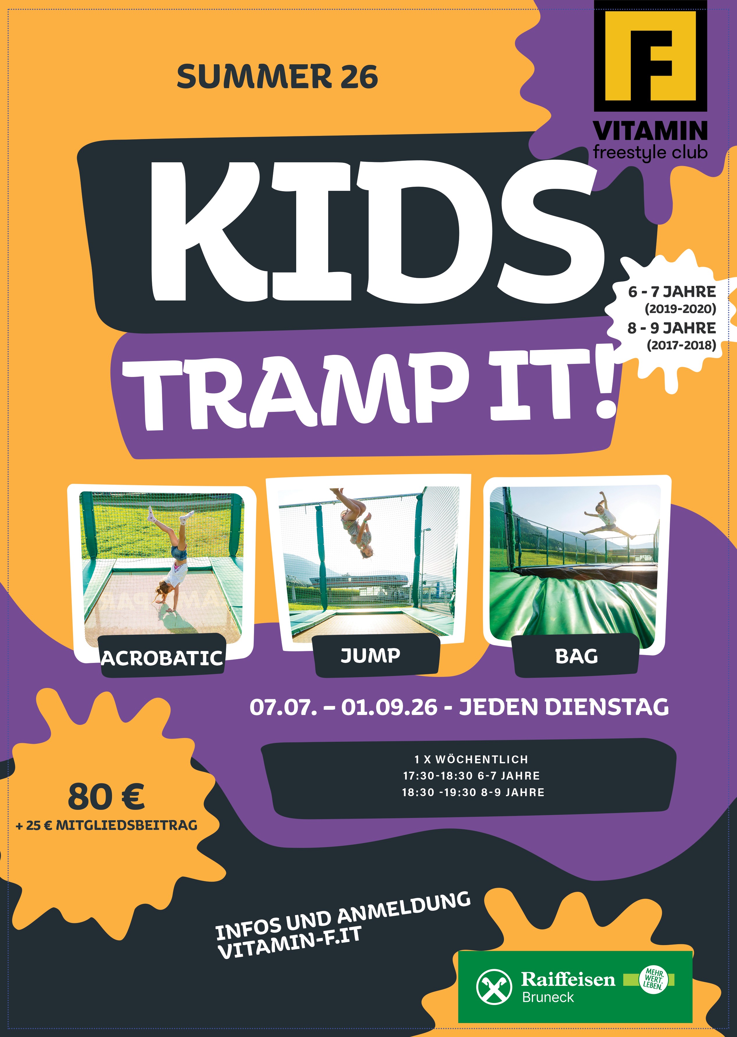 VITAMIN F - Trampolin Kurs Trampit Kids4 - Sommer 2026